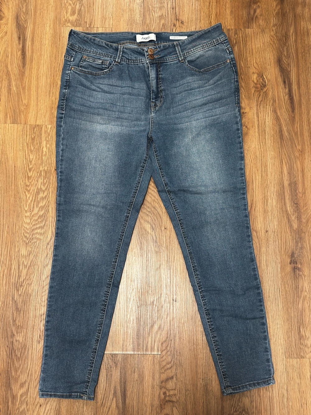 Angels Women’s Dark Wash Skinny Jeans - Blue